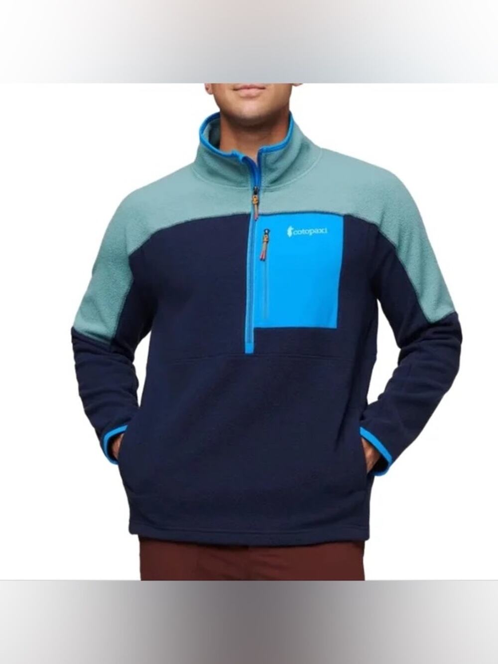 Cotopaxi Abrazo Half Zip Fleece Pullover Jacket Blue Two Toned Size XL